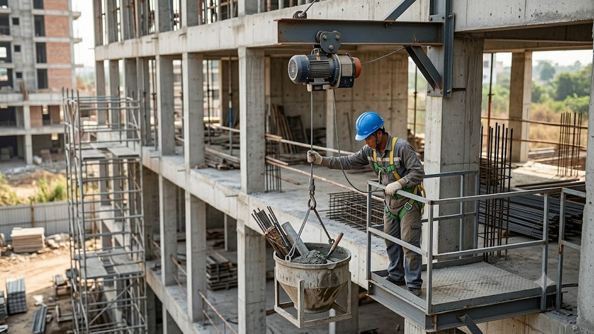 Thiết bị nâng hạ và vận chuyển vật liệu chiều cao